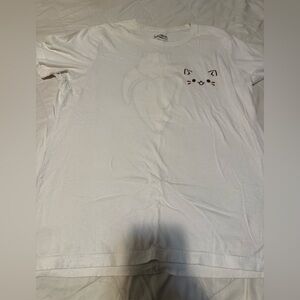 Bananya Cute anime White Cat Face T-Shirt
